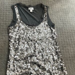 Ann Taylor Loft sequin top size M